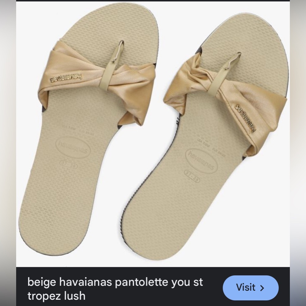 Beige Havaianas St Tropez